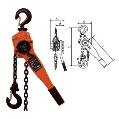 Safe VA hand manual  lever pulley  block /hoist with forged hook