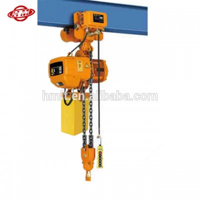 HSY 5 ton trolley electric chain hoist used for lifting