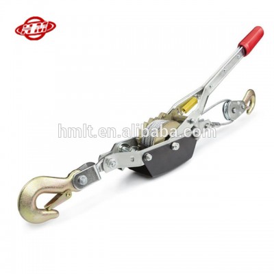 3T mini hand rachet puller with single gear double hook